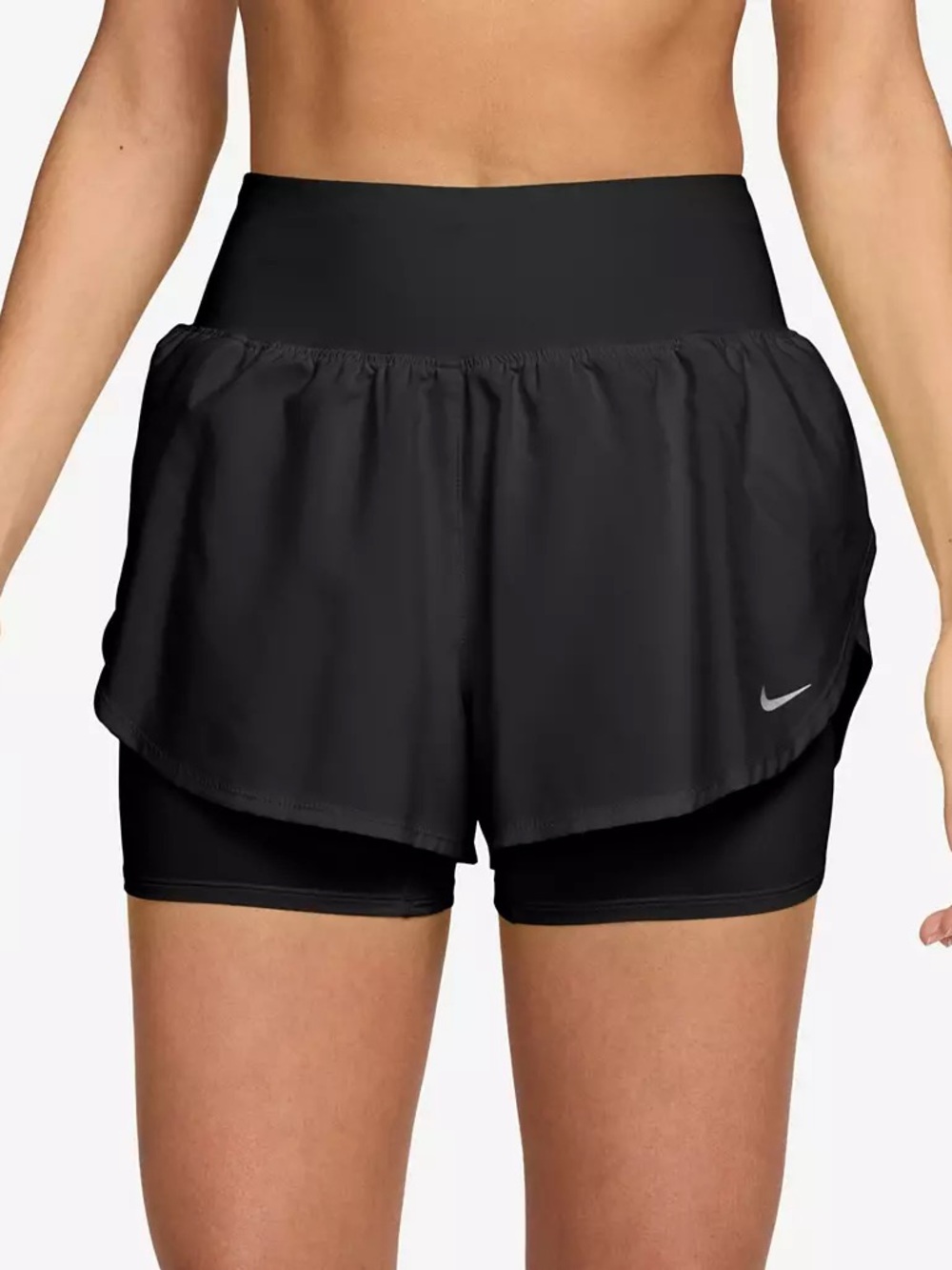 NWT Nike Flow High Waisted 2-in-1 Shorts